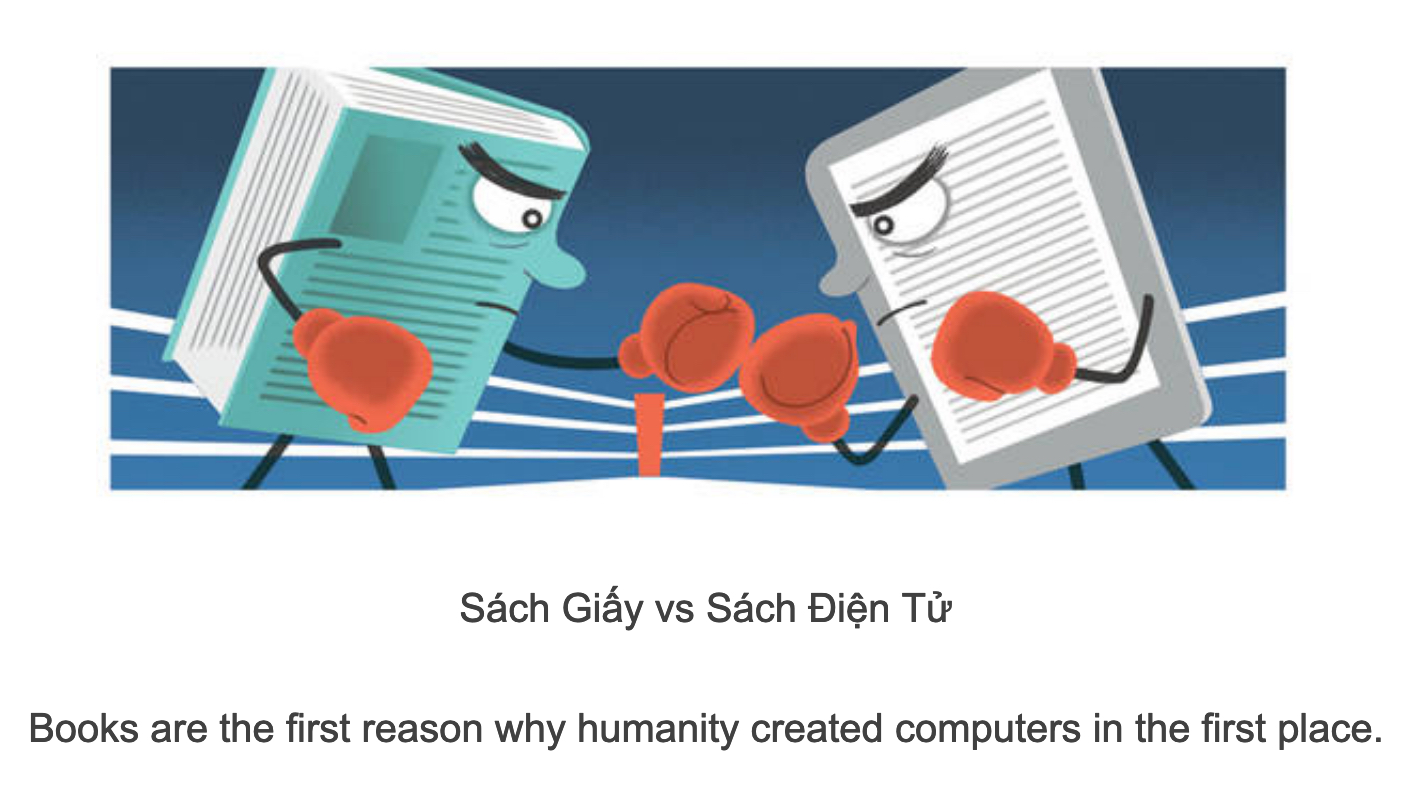 So Sánh Sách Giấy và Sách Điện Tử